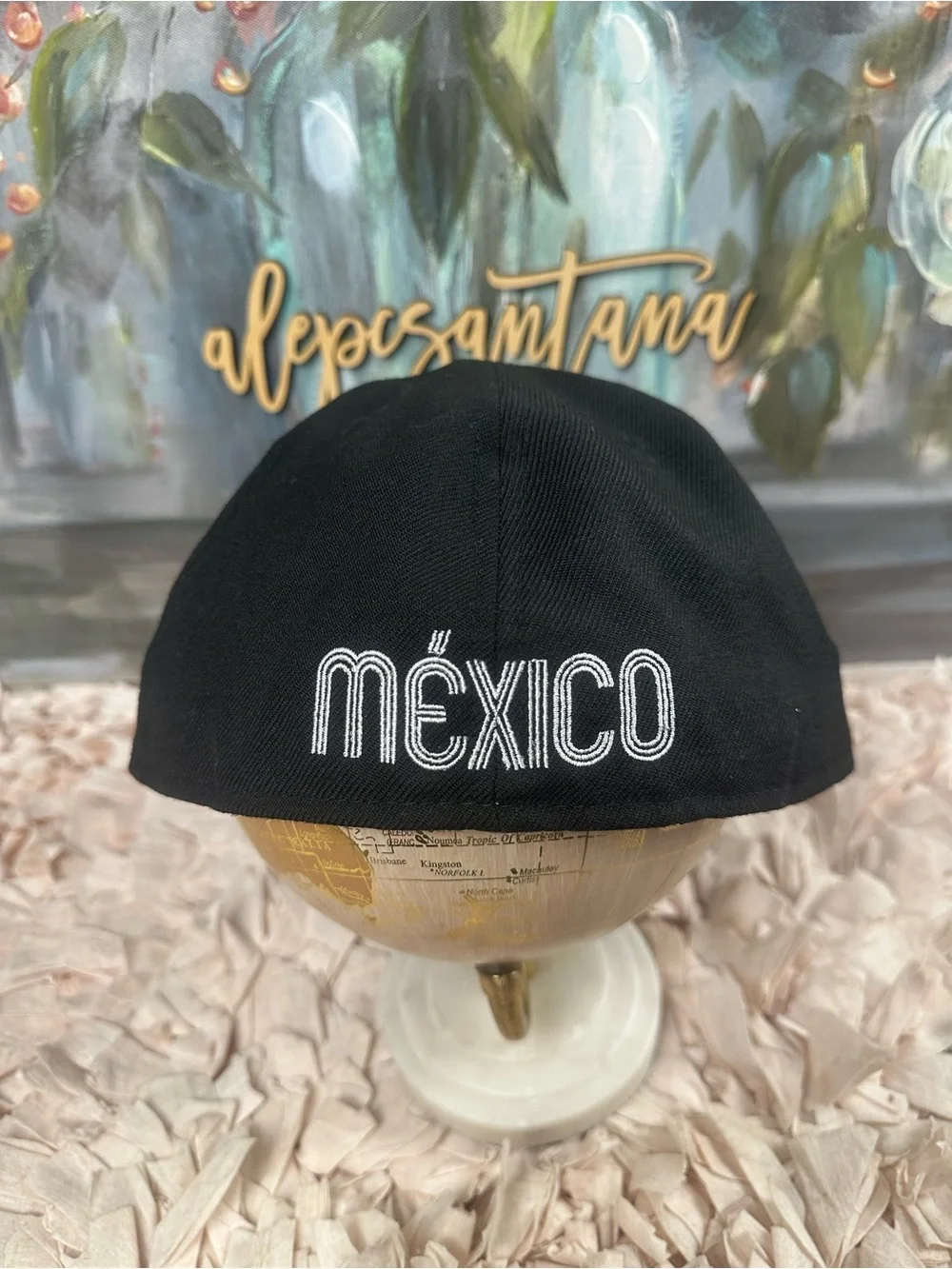 New Era 59FIFTY México Fitted Hat Black White Logo | Size 7 3/4 | NWOT